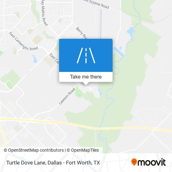 Turtle Dove Lane map