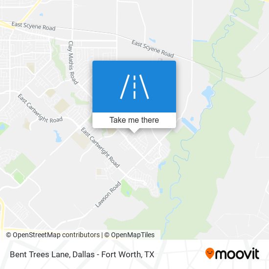 Bent Trees Lane map
