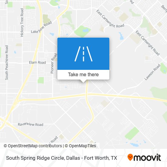 Mapa de South Spring Ridge Circle