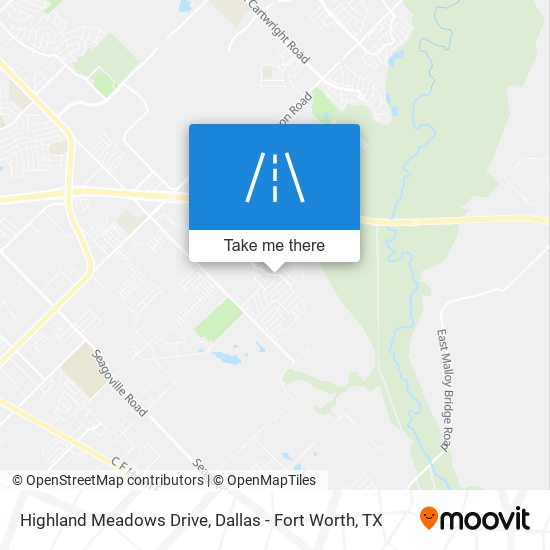 Highland Meadows Drive map