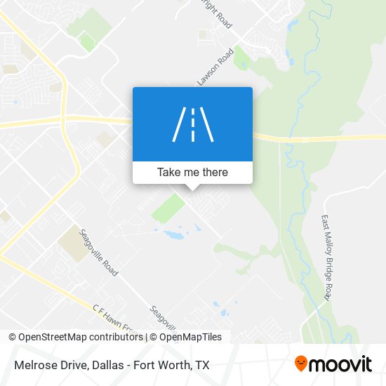 Melrose Drive map