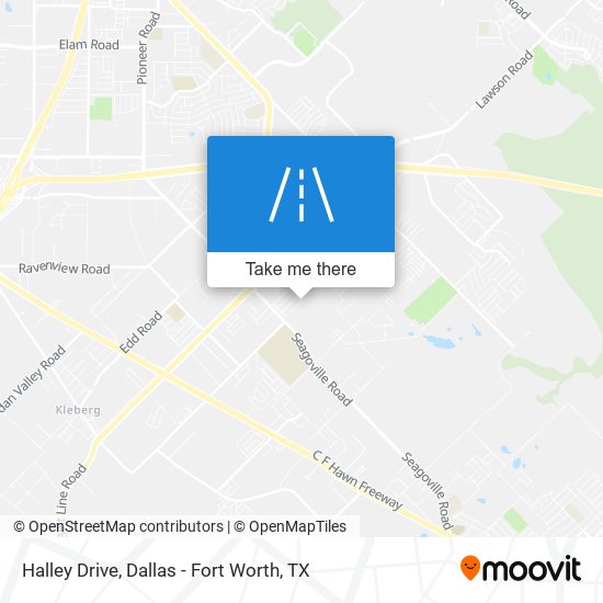 Halley Drive map