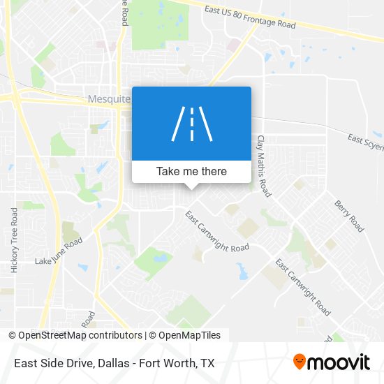 East Side Drive map