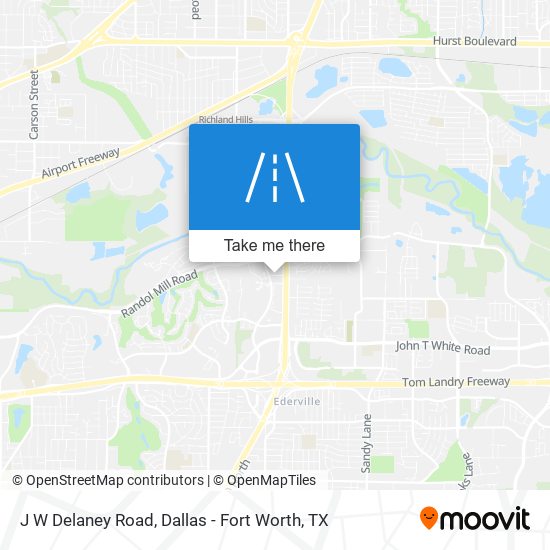 J W Delaney Road map