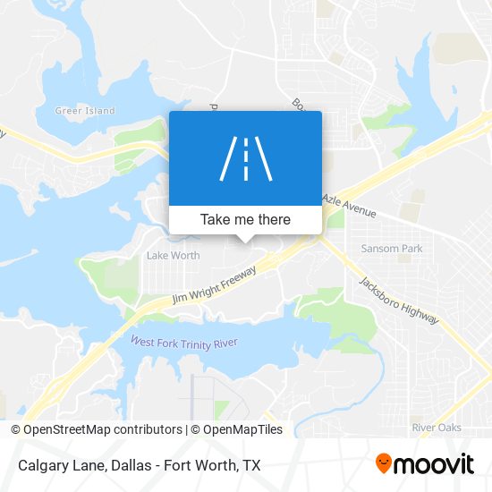 Calgary Lane map