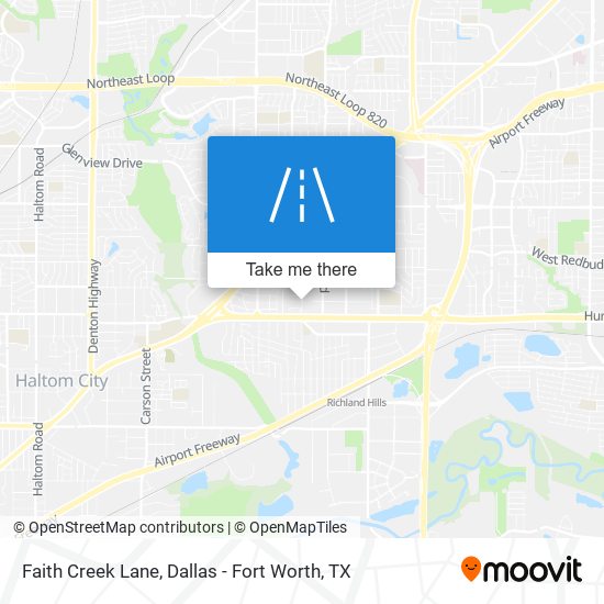 Faith Creek Lane map