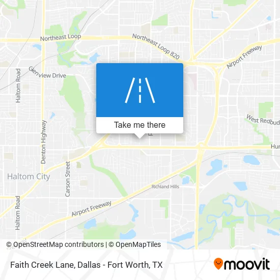 Faith Creek Lane map