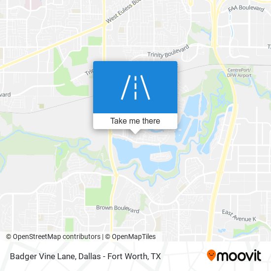 Badger Vine Lane map