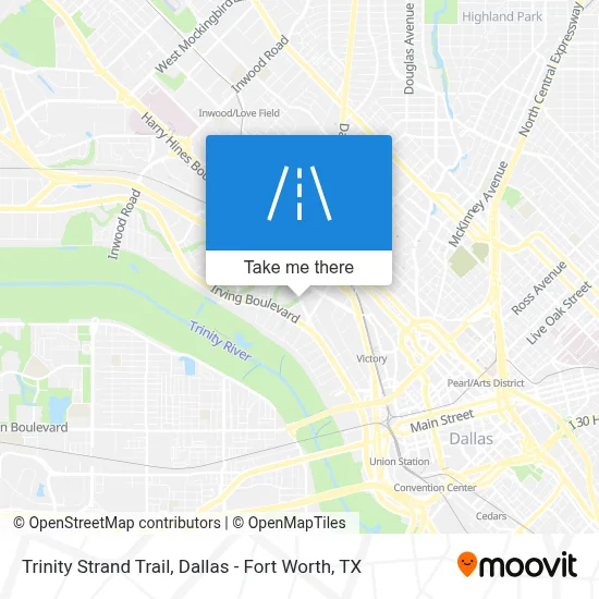 Trinity Strand Trail map