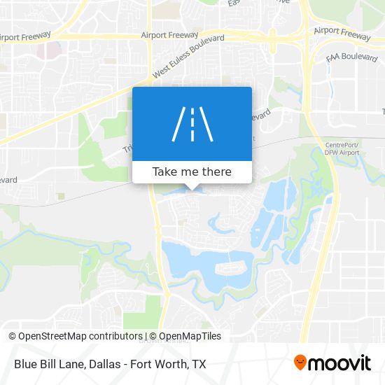 Blue Bill Lane map