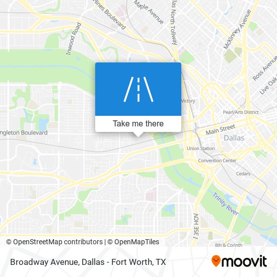 Broadway Avenue map
