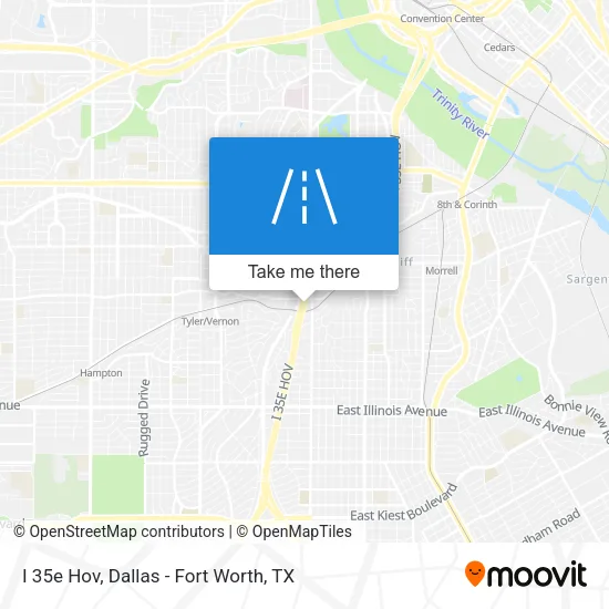 Mapa de I 35e Hov