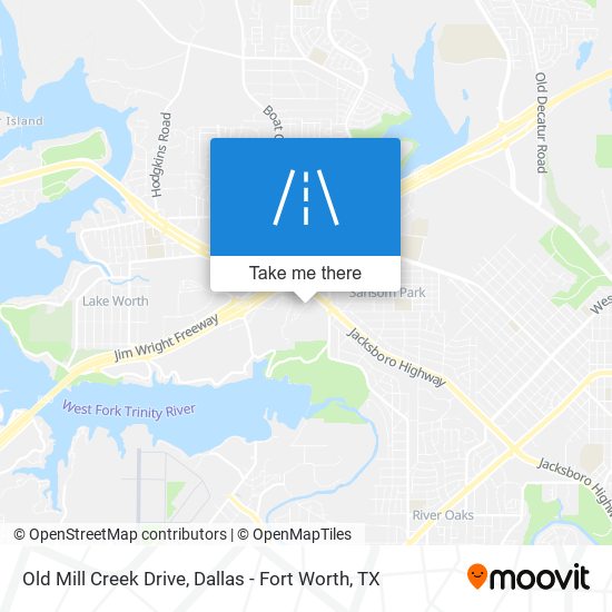 Mapa de Old Mill Creek Drive