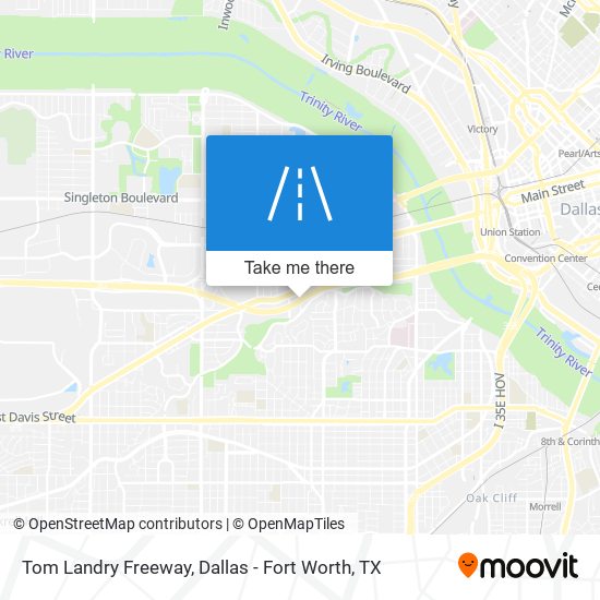Tom Landry Freeway map