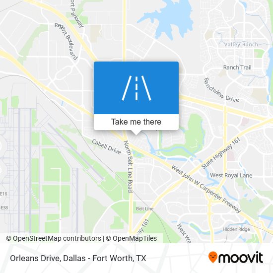 Orleans Drive map
