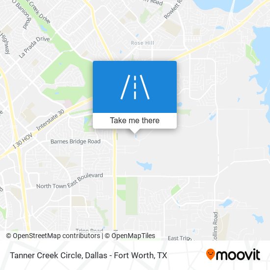 Tanner Creek Circle map