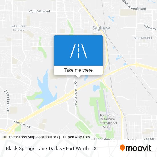 Black Springs Lane map