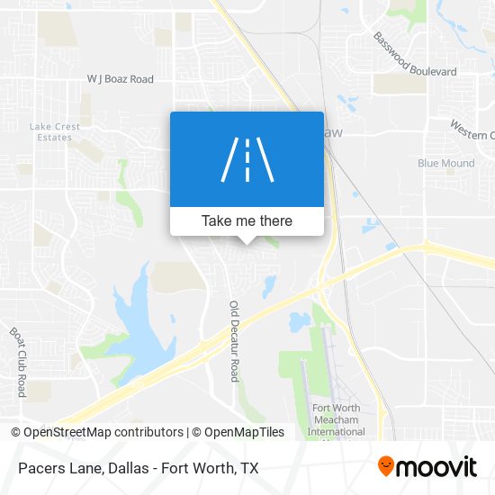 Pacers Lane map