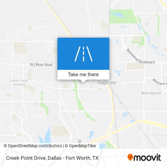 Mapa de Creek Point Drive