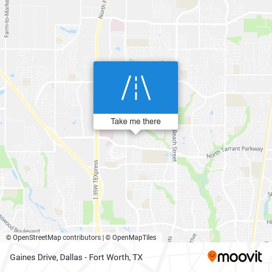 Gaines Drive map
