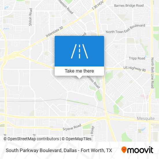 Mapa de South Parkway Boulevard