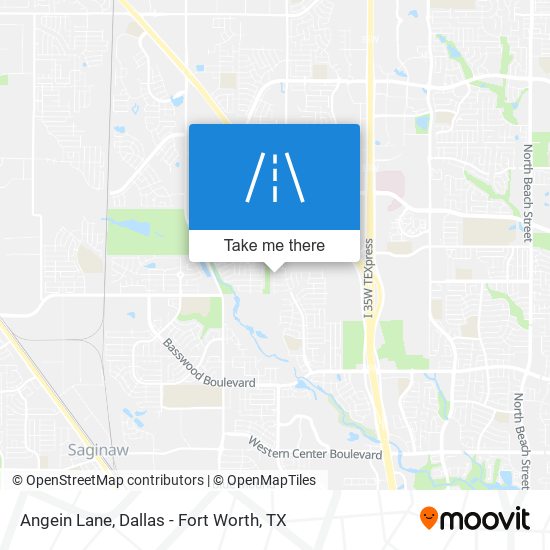 Angein Lane map