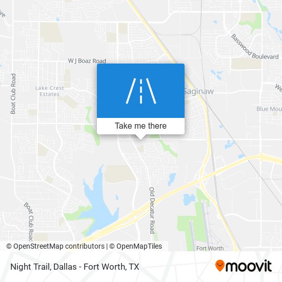 Night Trail map