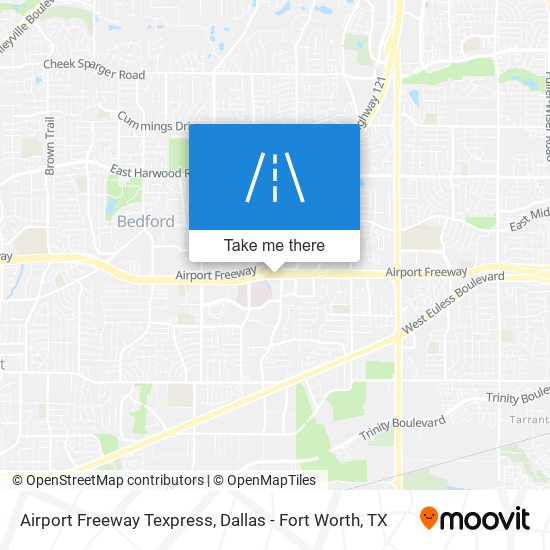 Mapa de Airport Freeway Texpress