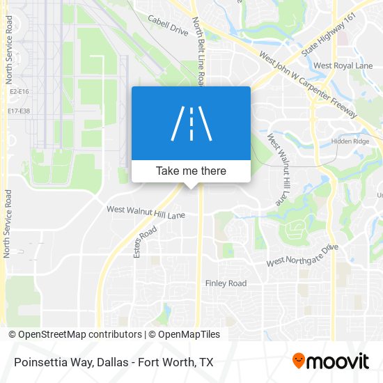 Poinsettia Way map