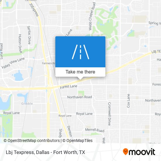 Lbj Texpress map