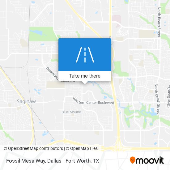 Fossil Mesa Way map