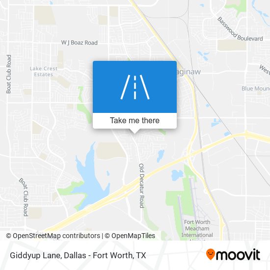 Giddyup Lane map