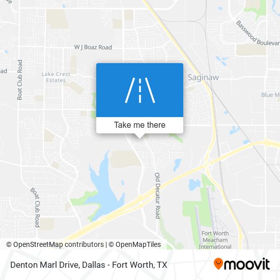 Denton Marl Drive map