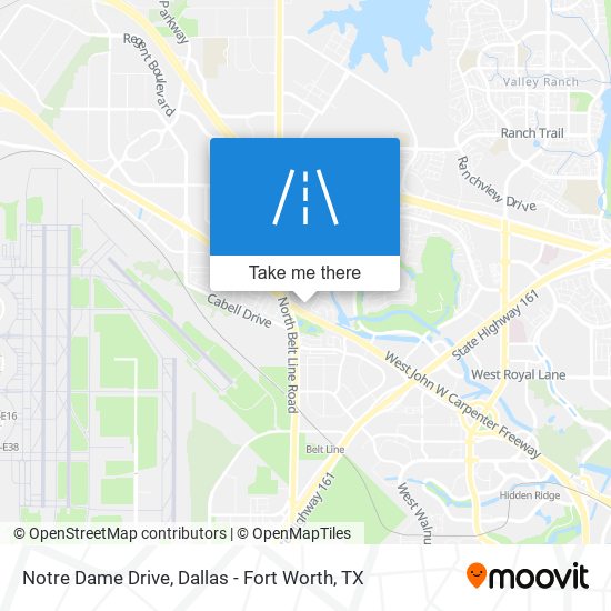 Mapa de Notre Dame Drive