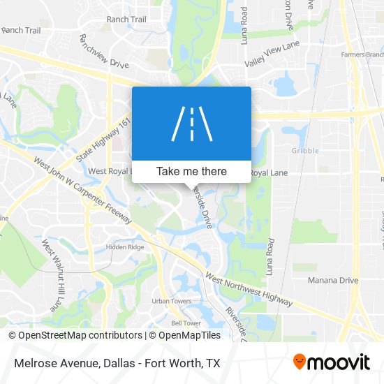 Mapa de Melrose Avenue