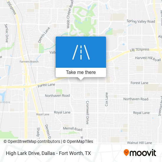 High Lark Drive map