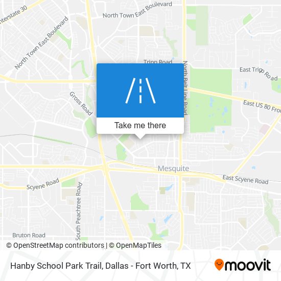 Hanby School Park Trail map