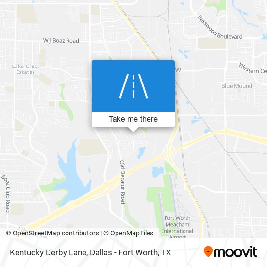 Kentucky Derby Lane map