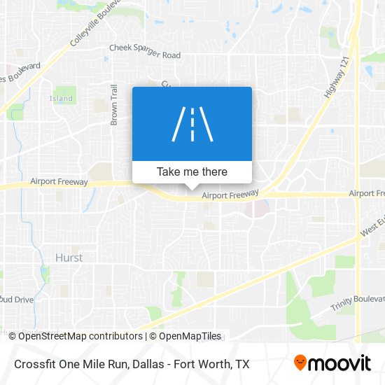 Mapa de Crossfit One Mile Run
