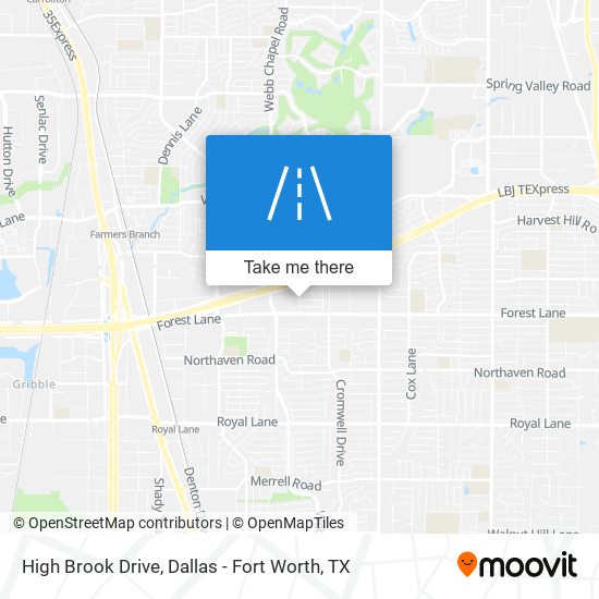 High Brook Drive map