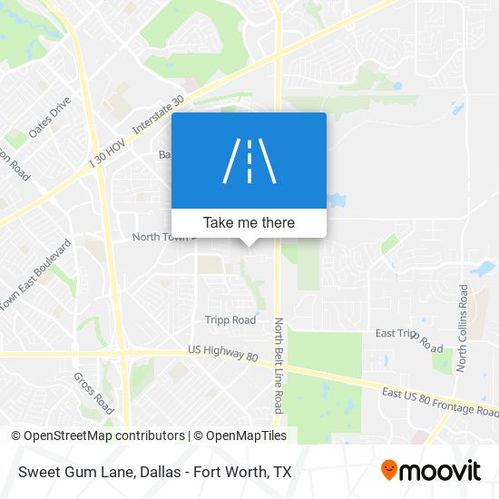 Sweet Gum Lane map