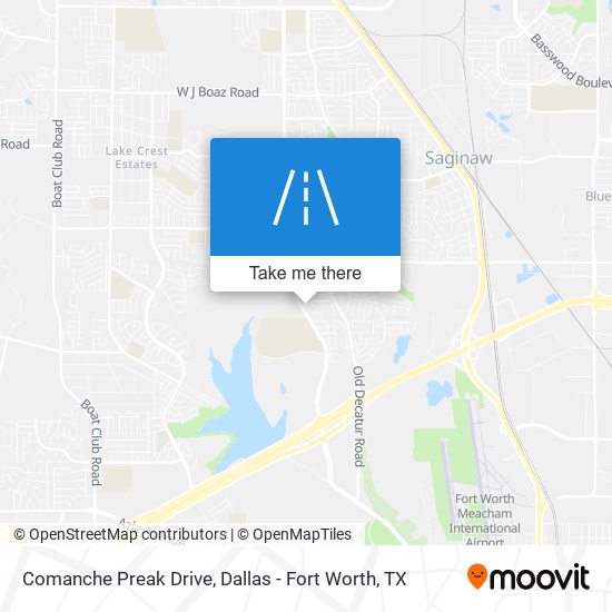 Comanche Preak Drive map