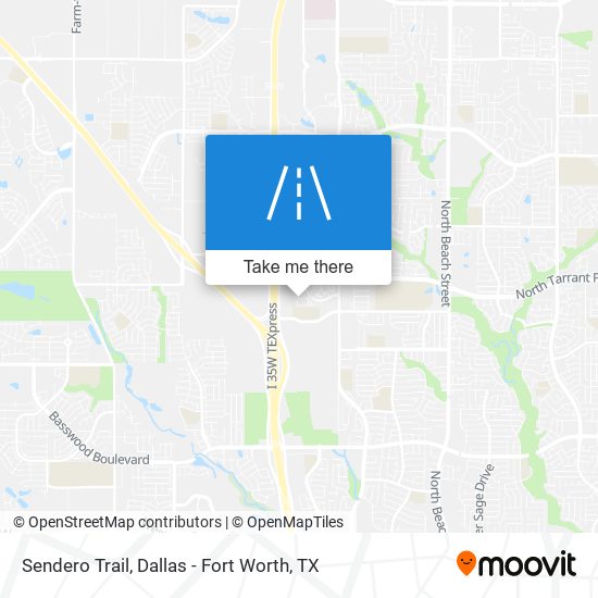Sendero Trail map