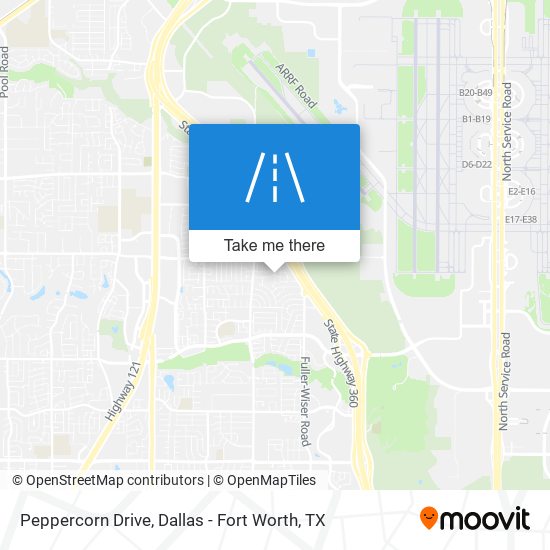 Peppercorn Drive map
