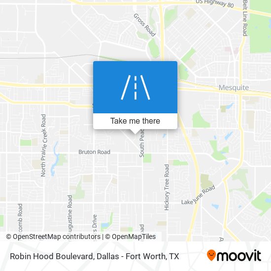 Mapa de Robin Hood Boulevard