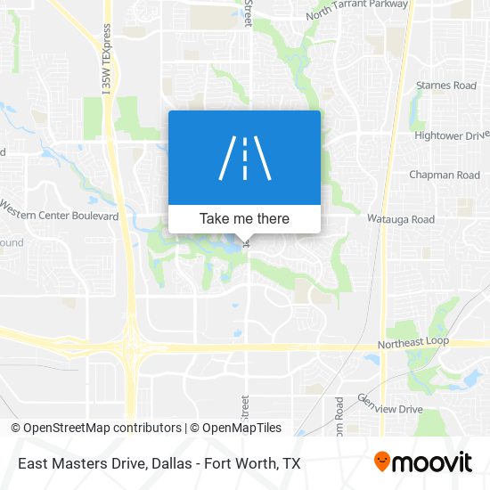 East Masters Drive map