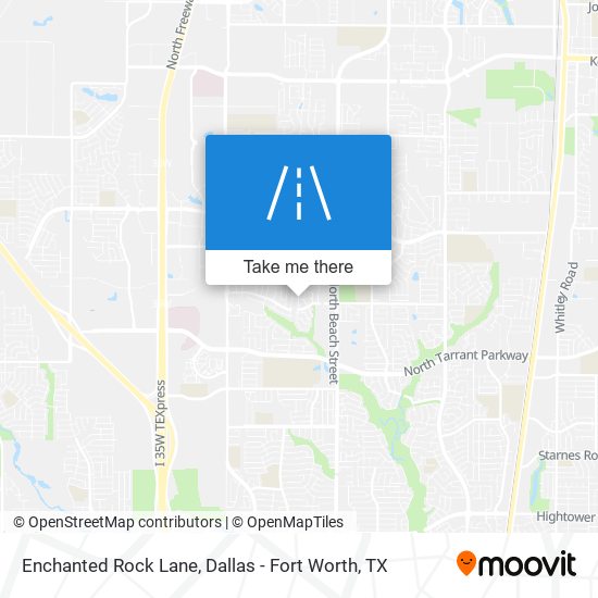 Enchanted Rock Lane map