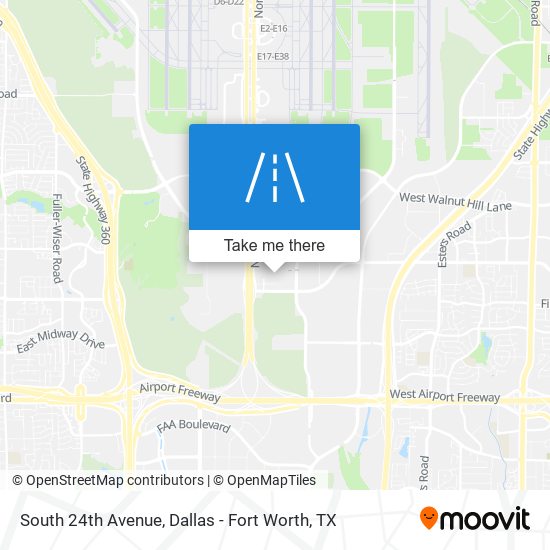 South 24th Avenue map