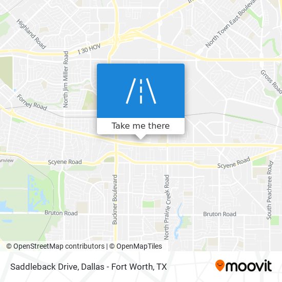 Saddleback Drive map