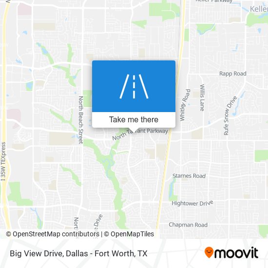 Big View Drive map